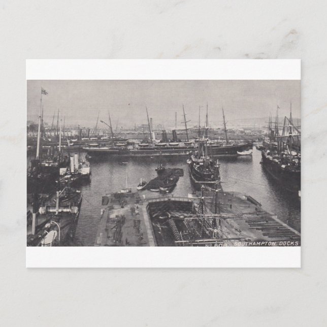 Postal Southampton Docks 1905 (Anverso)