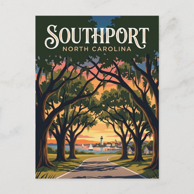 Postal Southport EE. UU. (Anverso)
