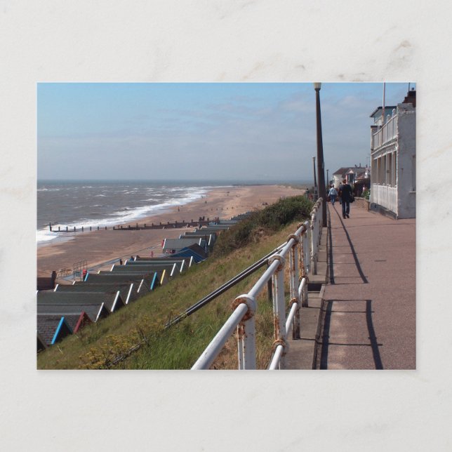 Postal Southwold, Vista del Mar de Suffolk (Anverso)