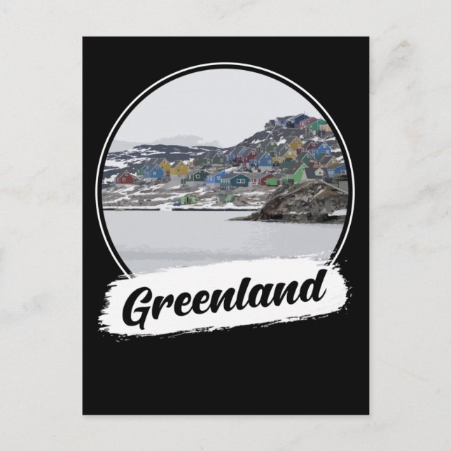 Postal Souvenir de Groenlandia (Anverso)