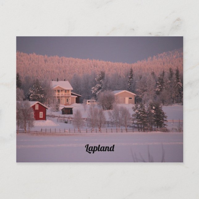 Postal Souvenir de Laponie (Anverso)