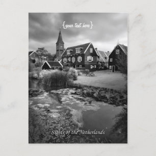 Postal Souvenir de los Países Bajos, Bonito Marken Villag