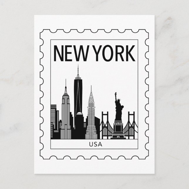 Postal souvenir de Nueva York (Anverso)