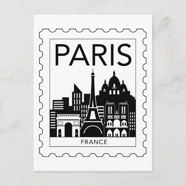 Postal souvenir de París (Anverso)
