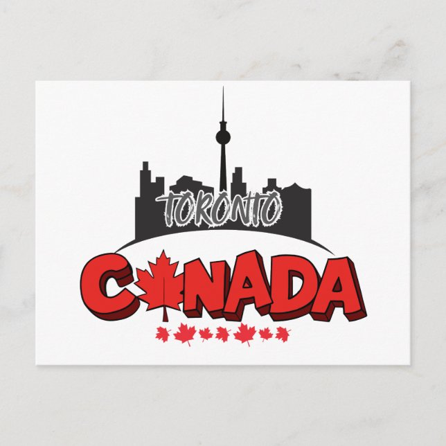 Postal souvenir de Toronto Canadá (Anverso)