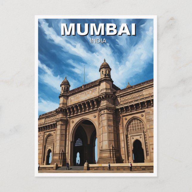 Postal Souvenir de viajes de Mumbai (Anverso)