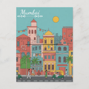 Postal Souvenir de viajes de Mumbai