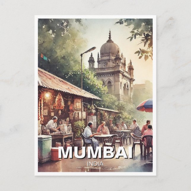 Postal Souvenir de viajes de Mumbai (Anverso)