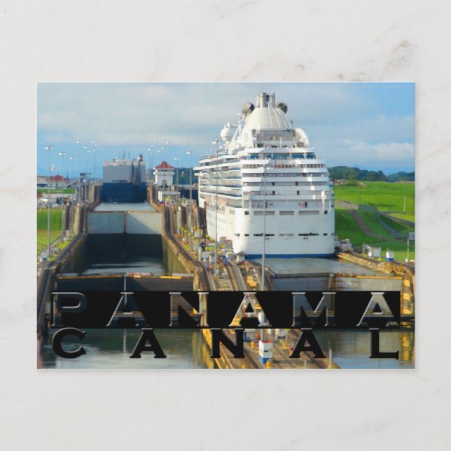 Postal Souvenir del Canal de Panamá (Anverso)