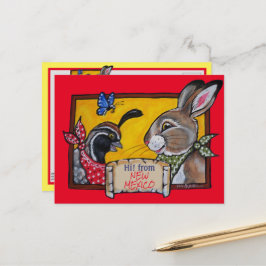 Postal Souvenir del desierto del Desierto de Quail del Co