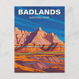 Postal Souvenir del parque nacional Badlands