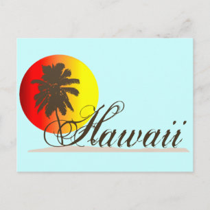 Postal Souvenir Hawaii Sunset