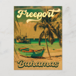 Postal Souvenirs de época de Freeport Bahamas de los años