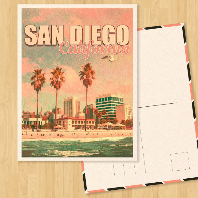 Postal Souvenirs de época de San Diego California de los  (Subido por el creador)