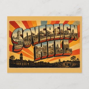 Postal Sovereign Hill VIC Arte de Viaje Vintage