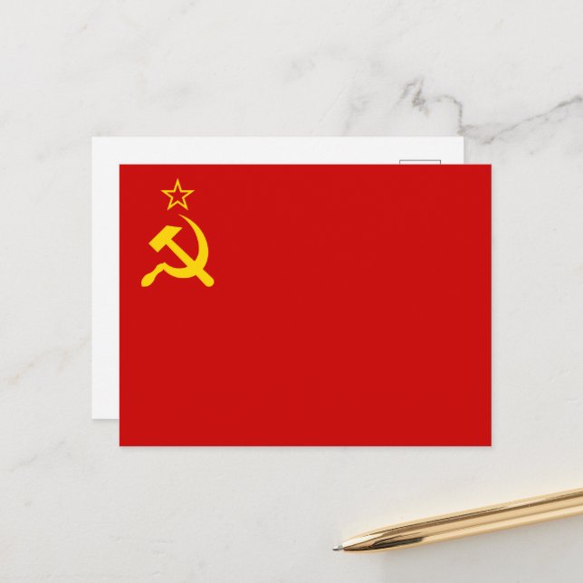 Postal Soviet Union Flag, USSR, CCCP, Communism, Lenin (Anverso/Reverso In Situ)