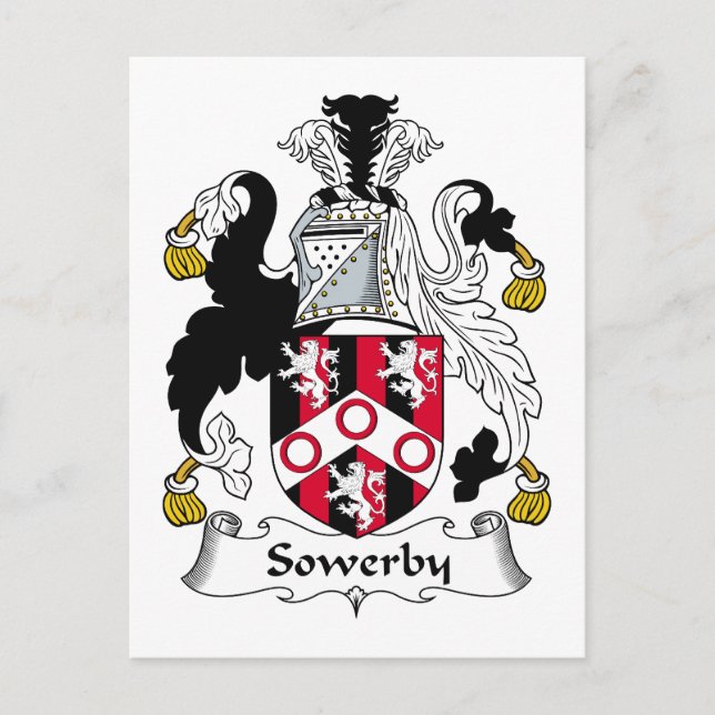 Postal Sowerby Family Crest (Anverso)