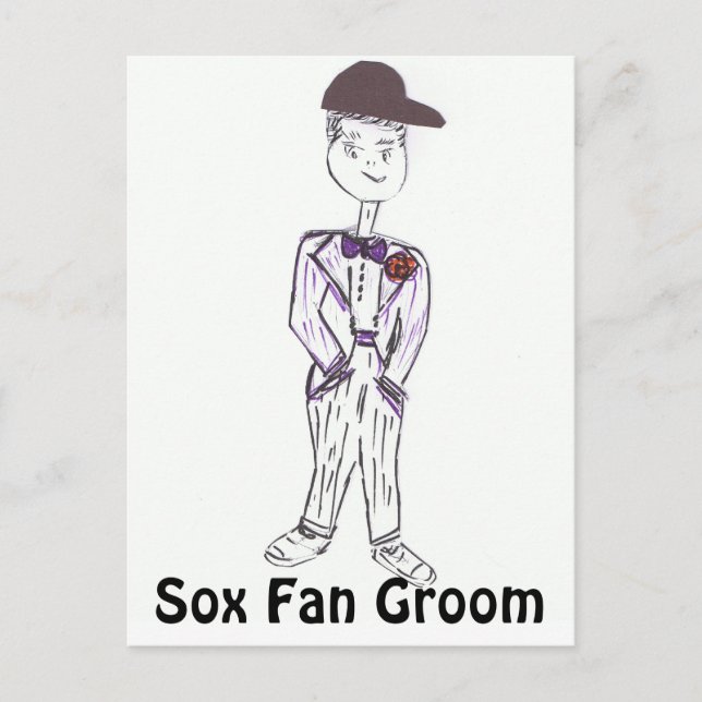 Postal Sox Fan Groom (Anverso)