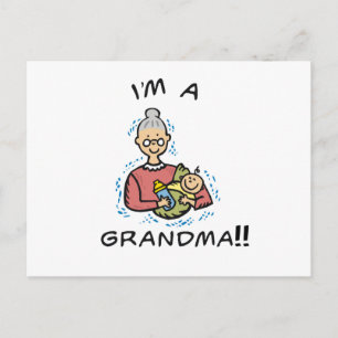Postal Soy abuela y bebé