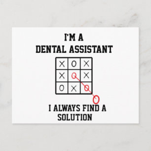 Postal Soy Auxiliar Dental Siempre Encuentro Una Solución