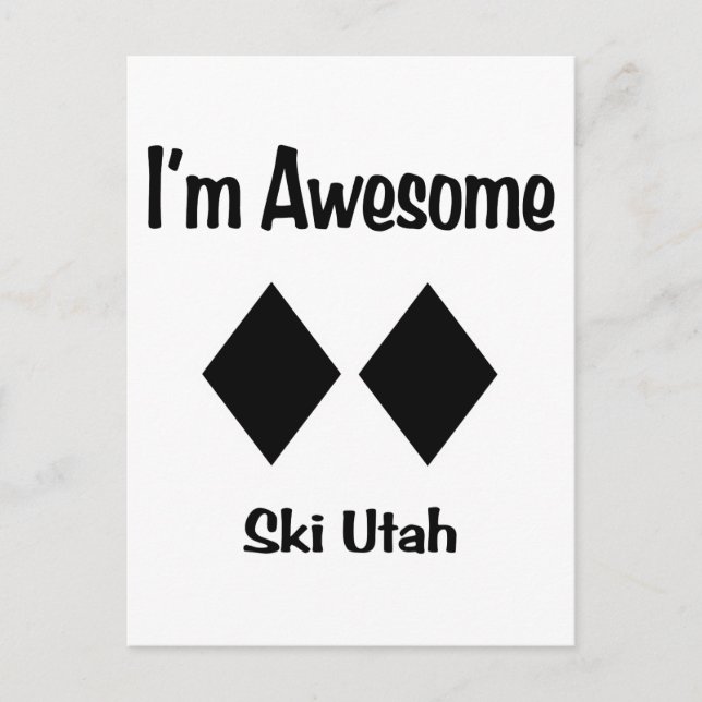 Postal Soy Awesome Ski Utah (Anverso)