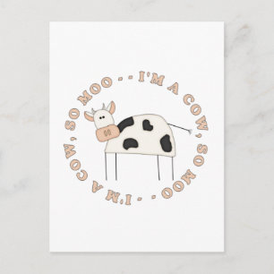 Postal Soy camisetas de vaca y regalos