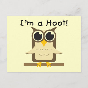 Postal Soy camisetas y regalos de Hoot