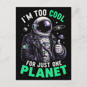 Postal Soy demasiado genial para un solo planeta