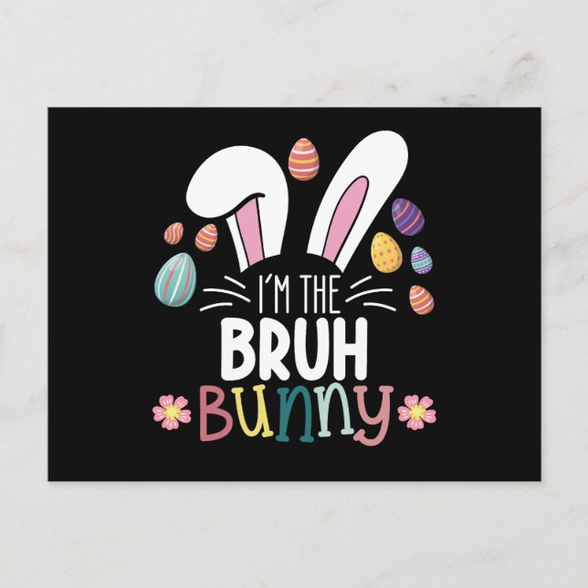 Postal Soy el Bruh Bunny Easter Matching (Anverso)