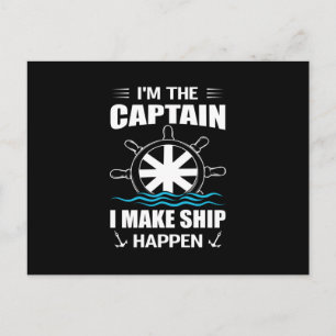 Postal Soy el capitán hago que el barco suceda- Genial na