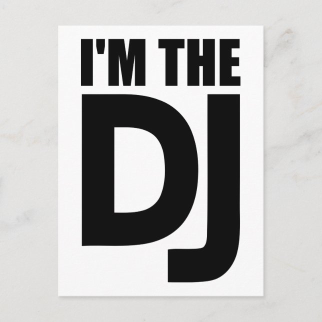 Postal Soy el DJ (Anverso)
