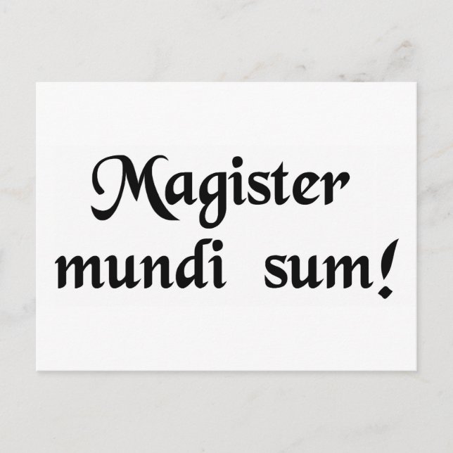 Postal ¡Soy el maestro del universo! (Anverso)