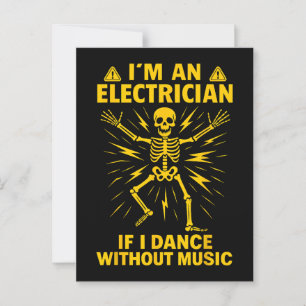 Postal Soy electricista si bailo sin música
