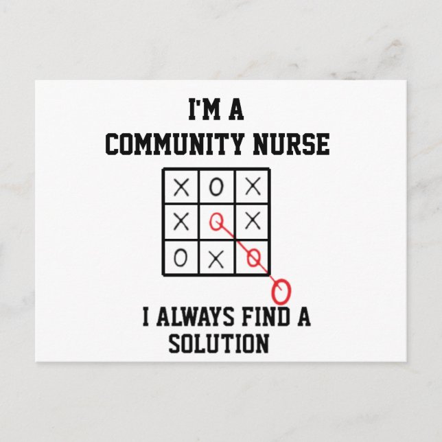 Postal Soy Enfermera Comunitaria Siempre Encuentro Una So (Anverso)