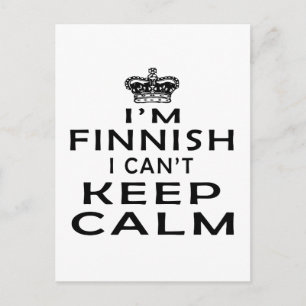 Postal Soy finlandés, no puedo mantener la calma