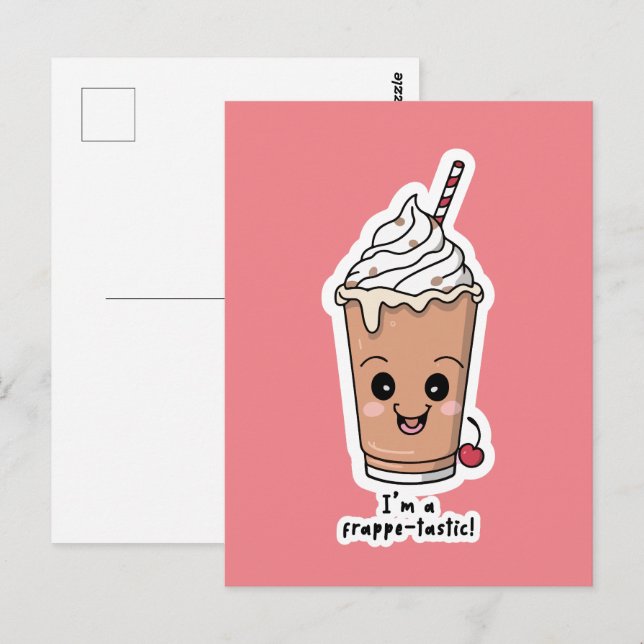 Postal Soy Frappe-tastic | Frappe con crema batida (Anverso / Reverso)