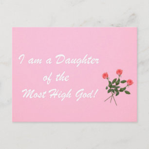 Postal ¡Soy hija del Dios Altísimo!