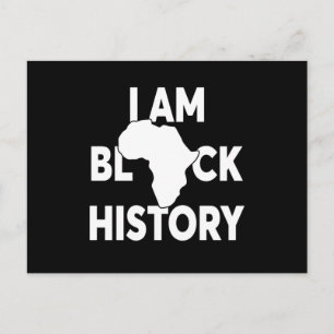 Postal Soy historia negra y las vidas negras importan