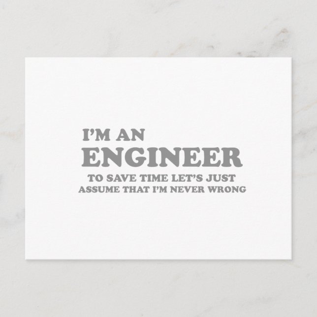 Postal Soy ingeniero (Anverso)