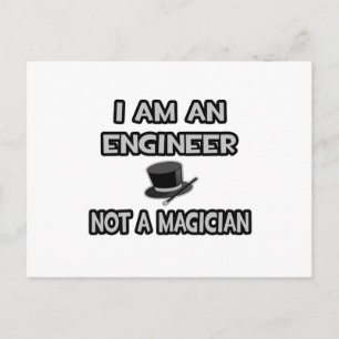Postal Soy Ingeniero... No es un mago