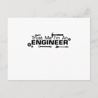 Postal Soy ingeniero, regalo para el ingeniero
