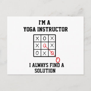 Postal Soy Instructor De Yoga Y Siempre Encuentro Una Sol