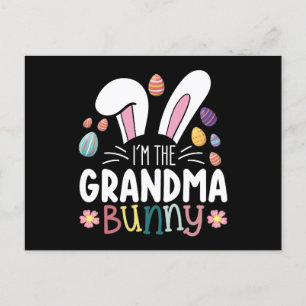 Postal Soy la familia de la abuela Bunny Easter
