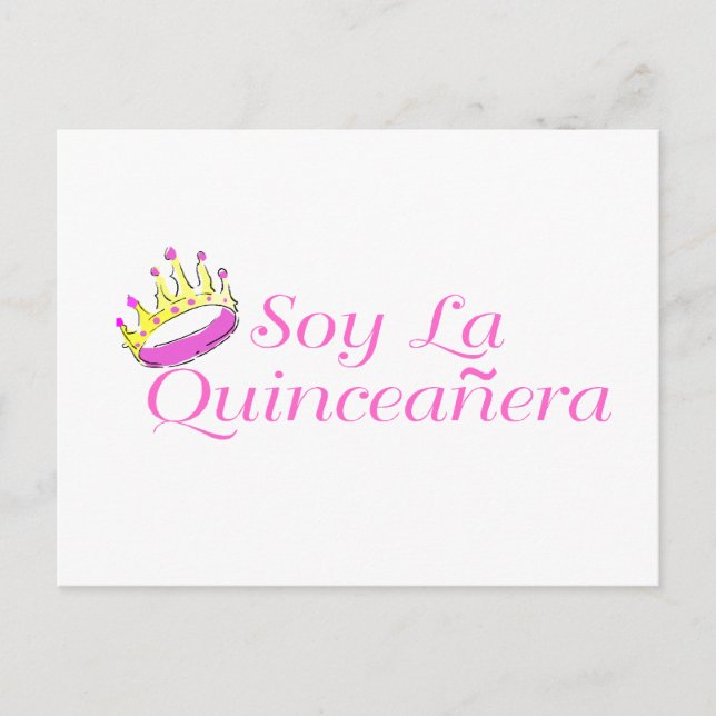 Postal Soy la quinceanera (Anverso)