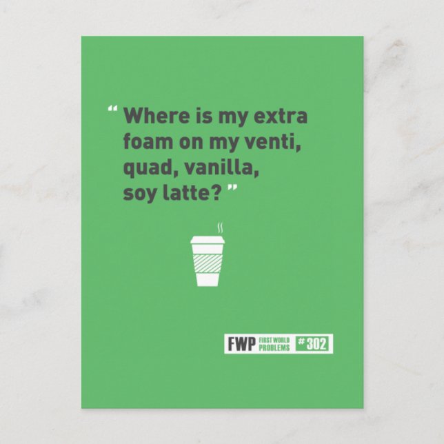 Postal Soy Latté (Anverso)