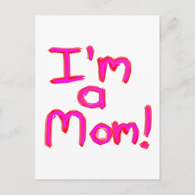 Postal ¡Soy MAMÁ! (Anverso)