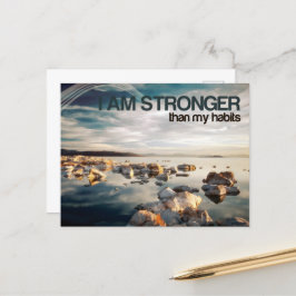 Postal "Soy más fuerte" Motivación Afirmación