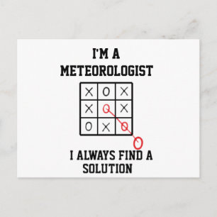 Postal Soy meteorólogo, siempre encuentro una solución