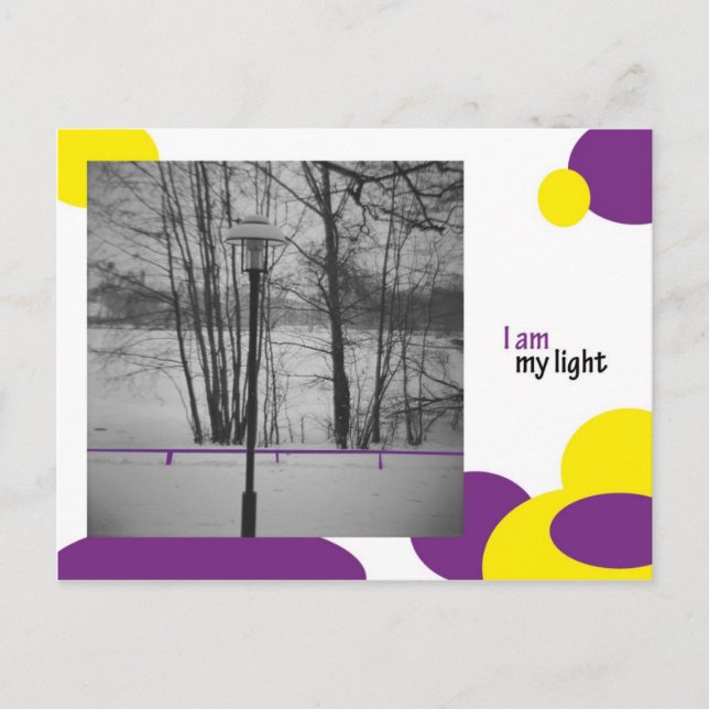 Postal Soy mi luz (Anverso)