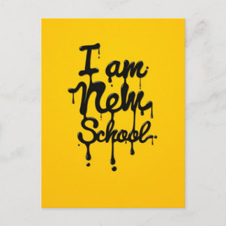 Postal Soy nueva escuela (Swag, Dope, Hipster)